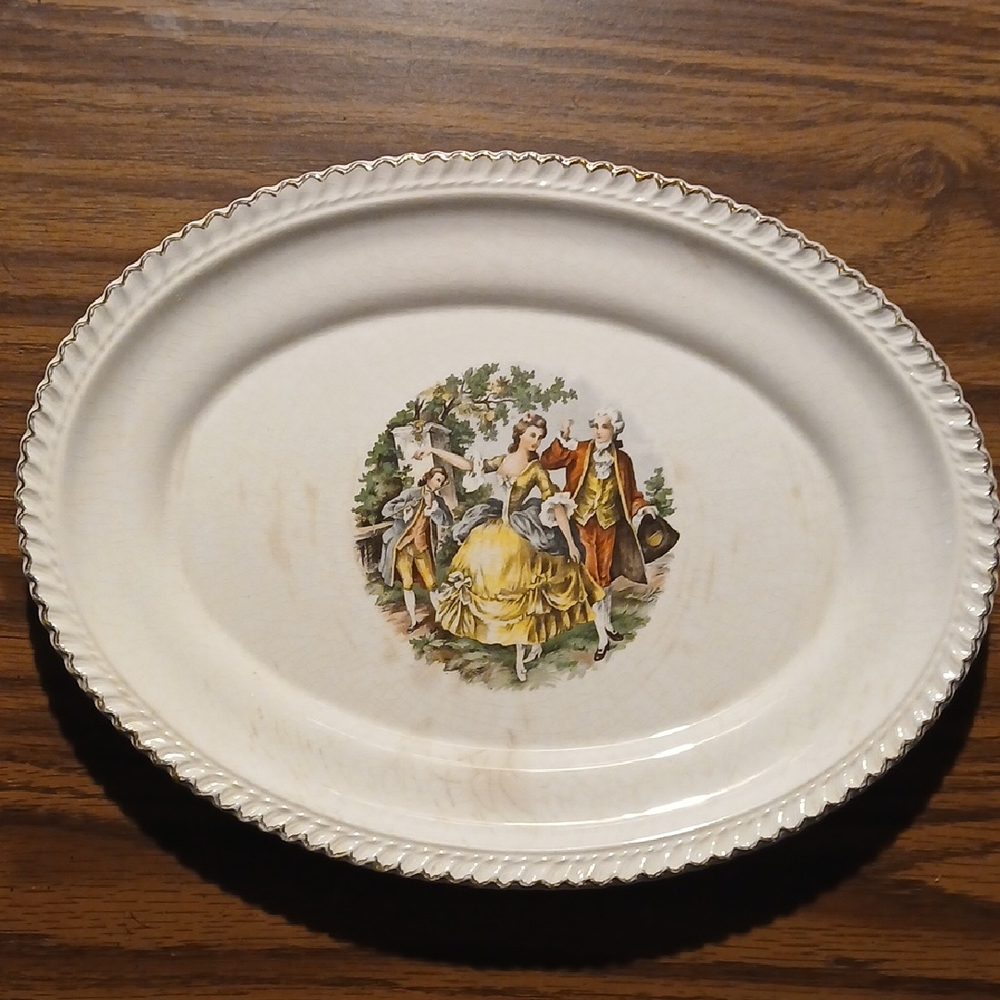 VINTAGE OVAL PLATE